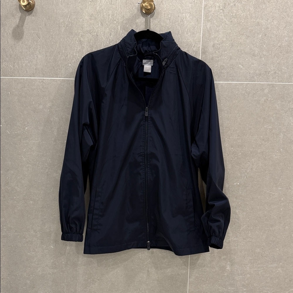 Chico's Dark Blue Windbreaker Jacket